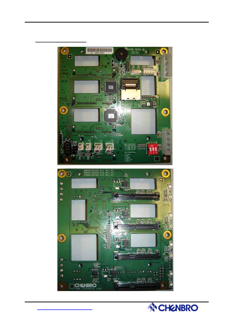 Backplane photo | Chenbro RM31408 3Gb/s 4-port 3.5 mini-SAS Backplane(80H102209-013) - Manual User Manual | Page 10 / 12