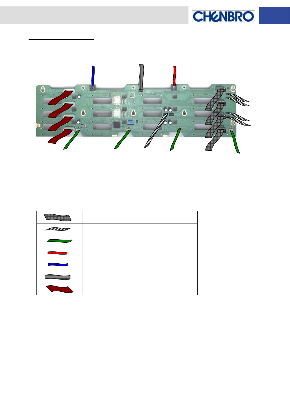 Backplane wiring | Chenbro RM31616 3Gb/s 16-port 3.5 mini-SAS Backplane(80H103316-001), Rev. A2/B0 - Manual User Manual | Page 11 / 12
