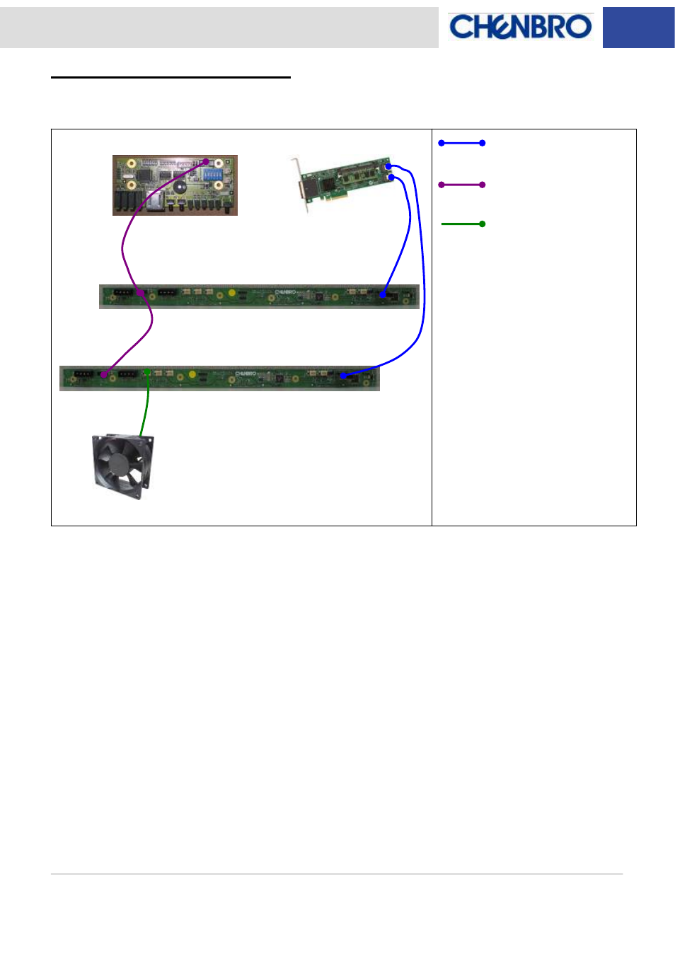 Chassis assembly example | Chenbro RM51424 LED Board(80H033215-005 Rev. A3) , For 3Gbps/6Gbps mini-SAS Backplane - Manual User Manual | Page 8 / 10