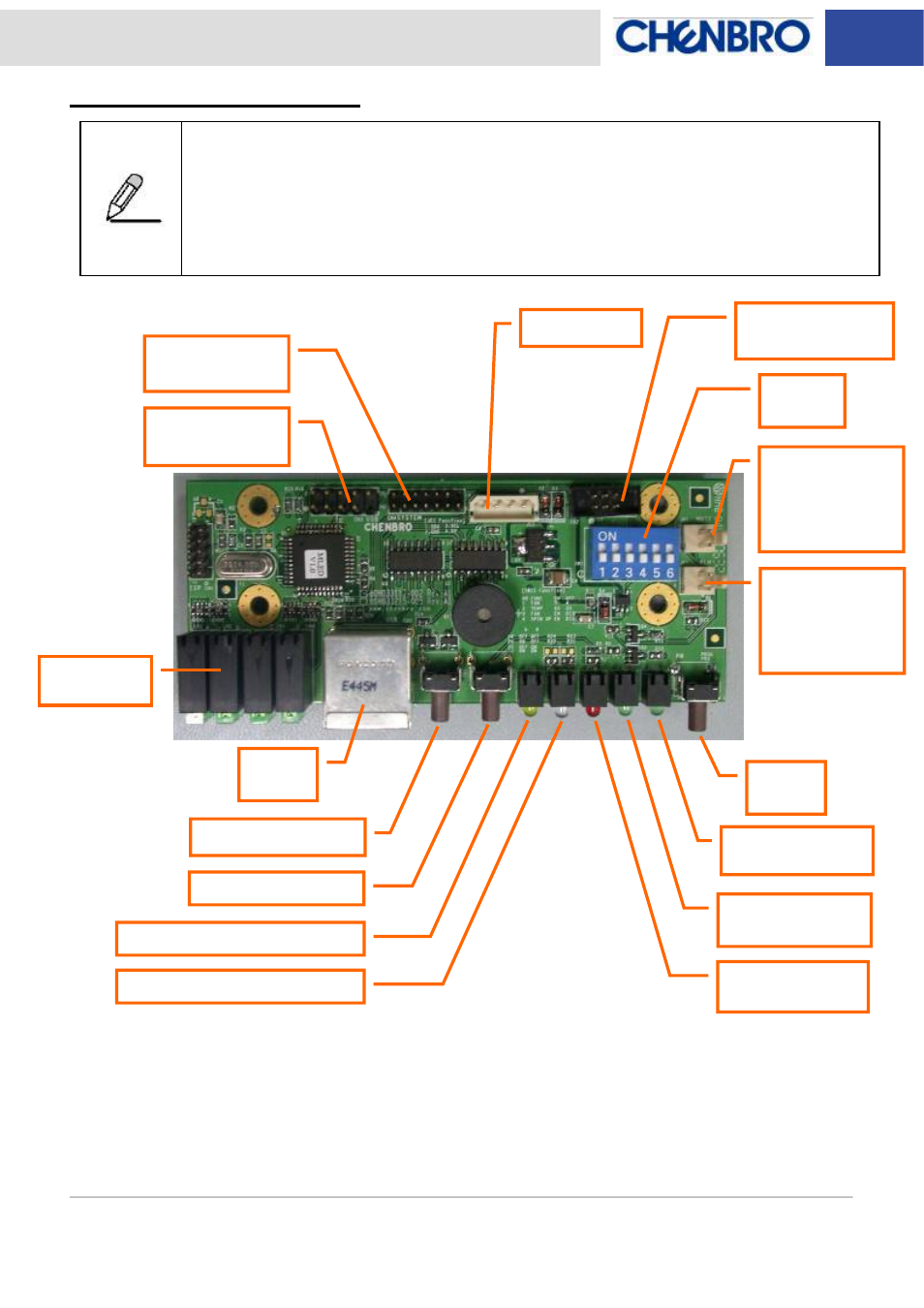 Led board specification | Chenbro RM51424 LED Board(80H033215-005 Rev.A0~A2), For 3Gbps mini-SAS Backplane - Manual User Manual | Page 6 / 10