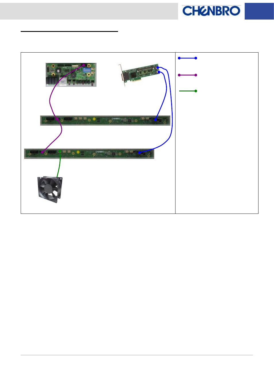 Chassis assembly example | Chenbro RM51424 LED Board(80H033215-005 Rev.A0~A2), For 3Gbps mini-SAS Backplane - Manual User Manual | Page 8 / 10
