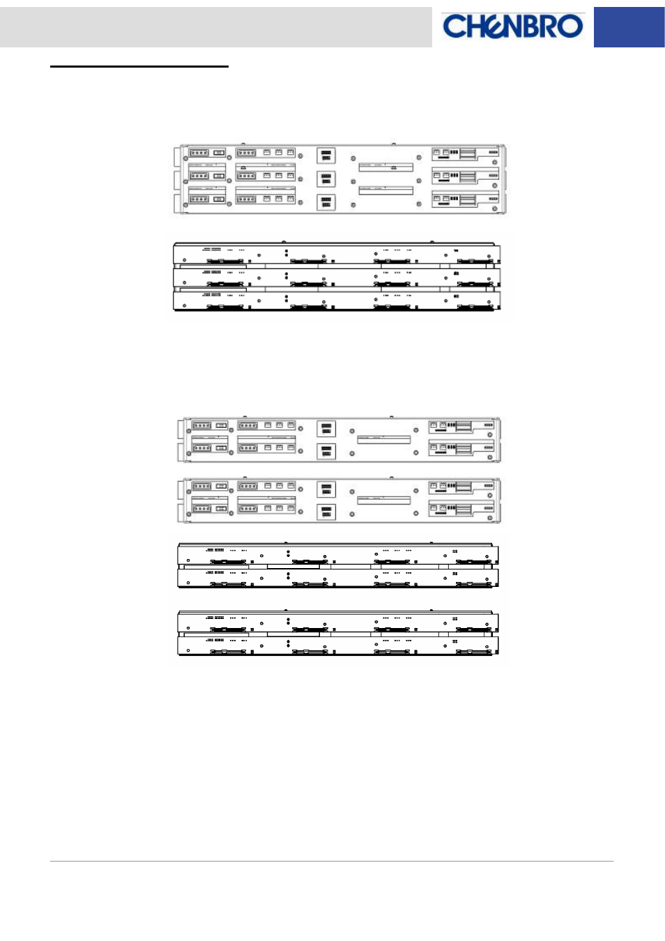 Backplane assembly | Chenbro RM51424 3Gb/s 4-port 3.5 mini-SAS Backplane(80H103215-013) Rev. B0 - Manual User Manual | Page 8 / 21