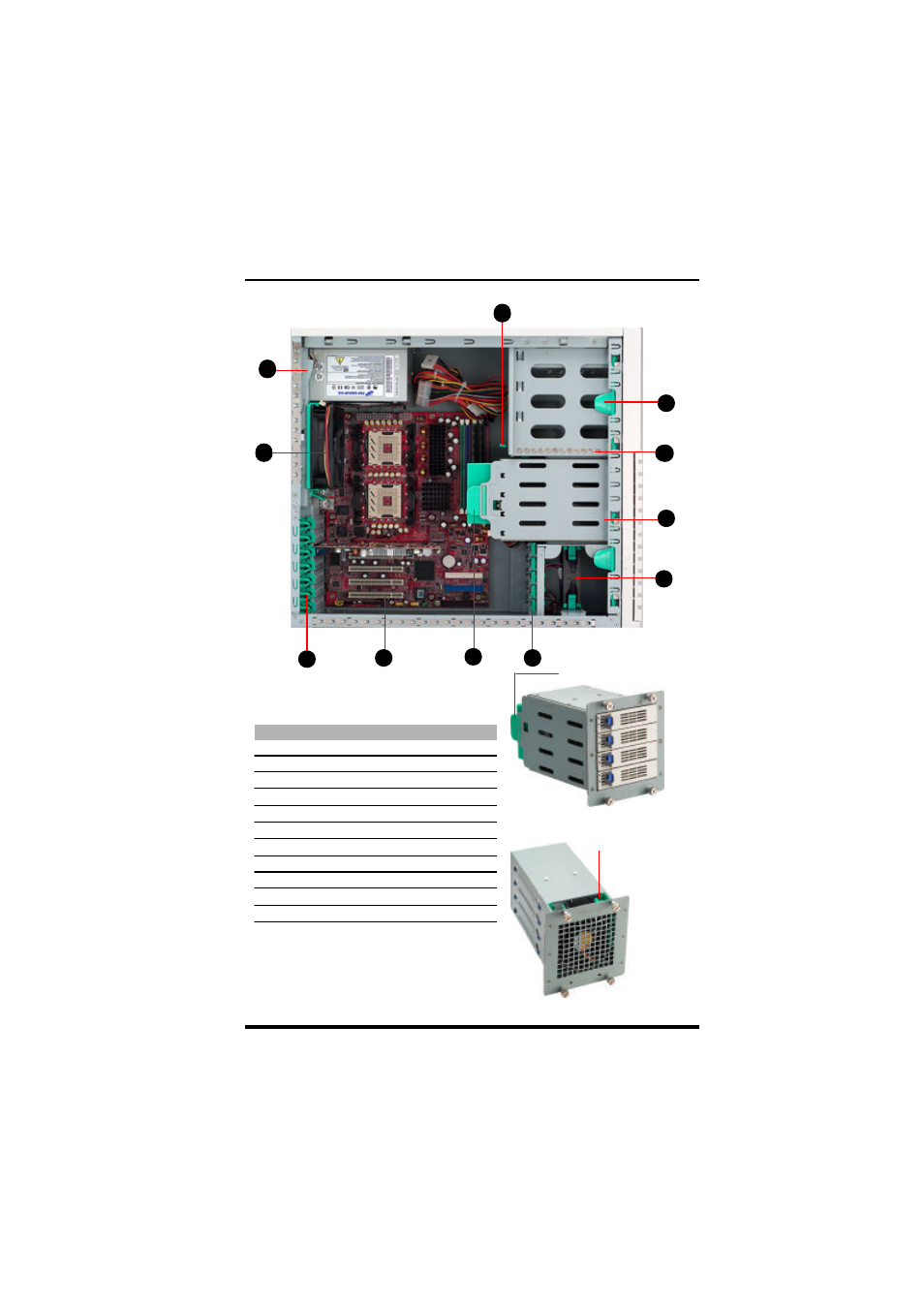 8 sr209 side views | Chenbro SR107 Series - Installation User Manual | Page 11 / 36