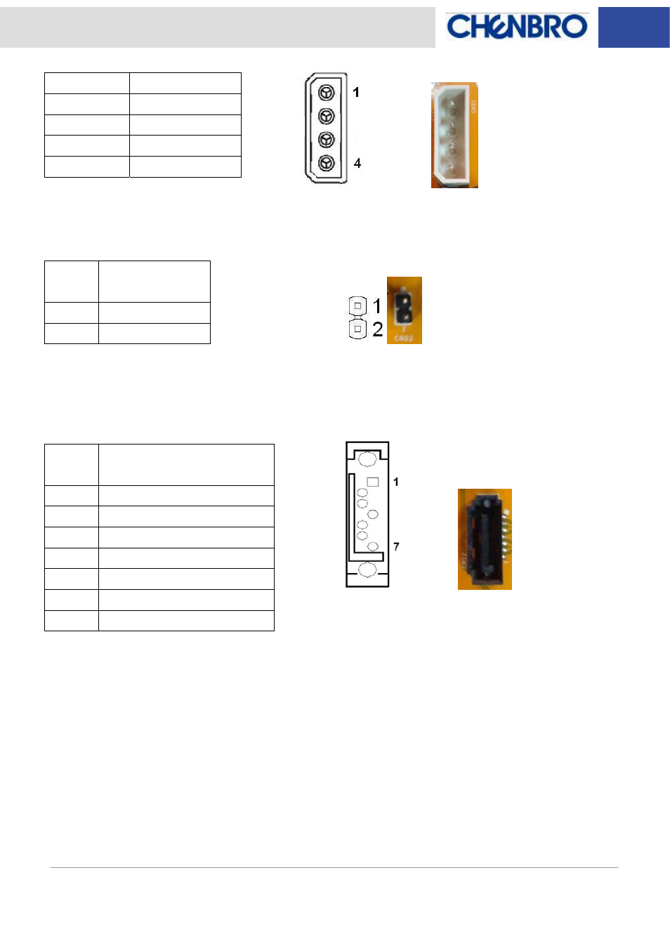 Chenbro SK31101 6Gb/s 1-port SATA/SAS Backplane, For SK31101 - Manual User Manual | Page 6 / 8