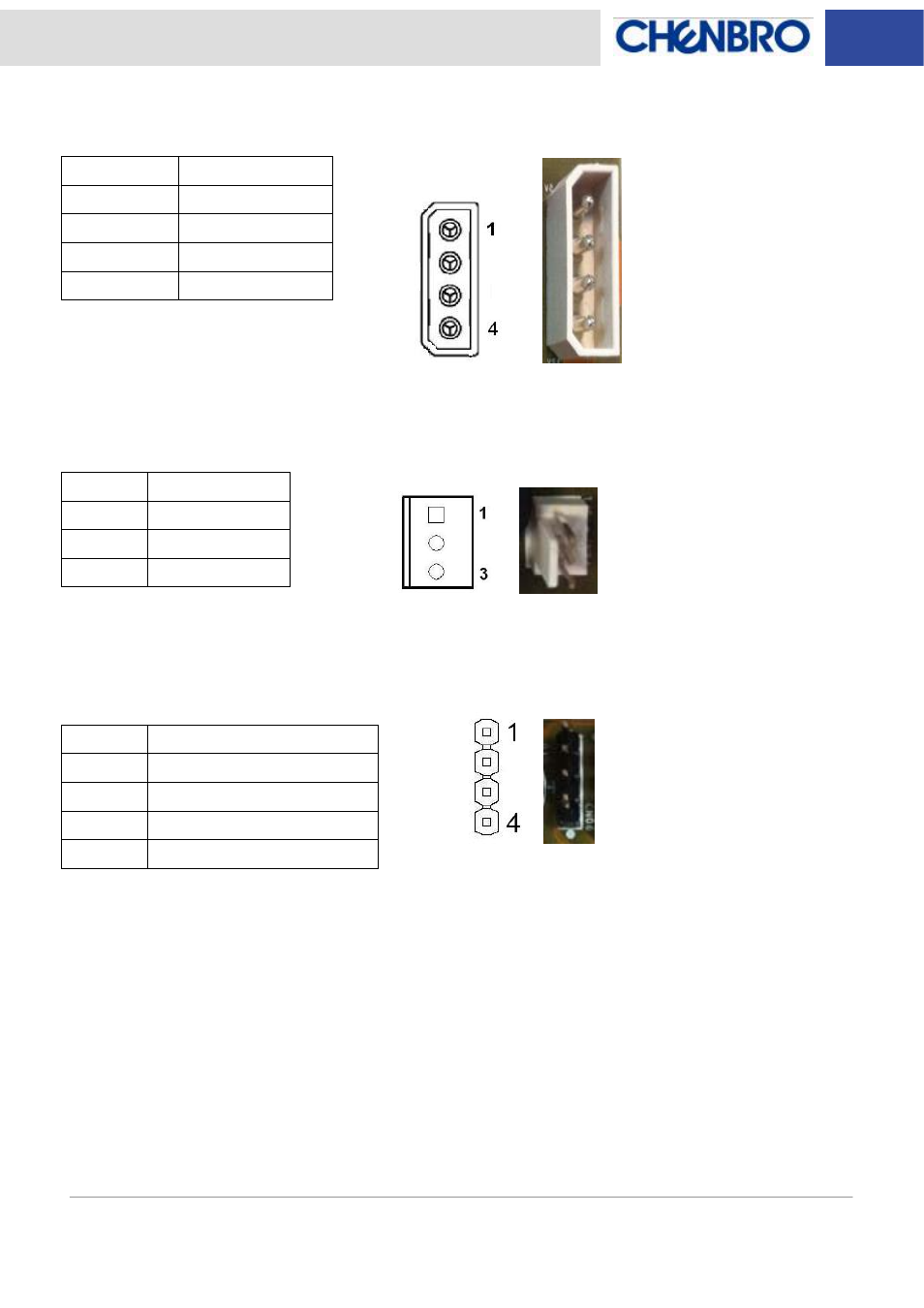 Chenbro SK32303 6Gb/s 3-port 3.5 SATA/SAS Backplane for SK32303 - Manual User Manual | Page 6 / 11