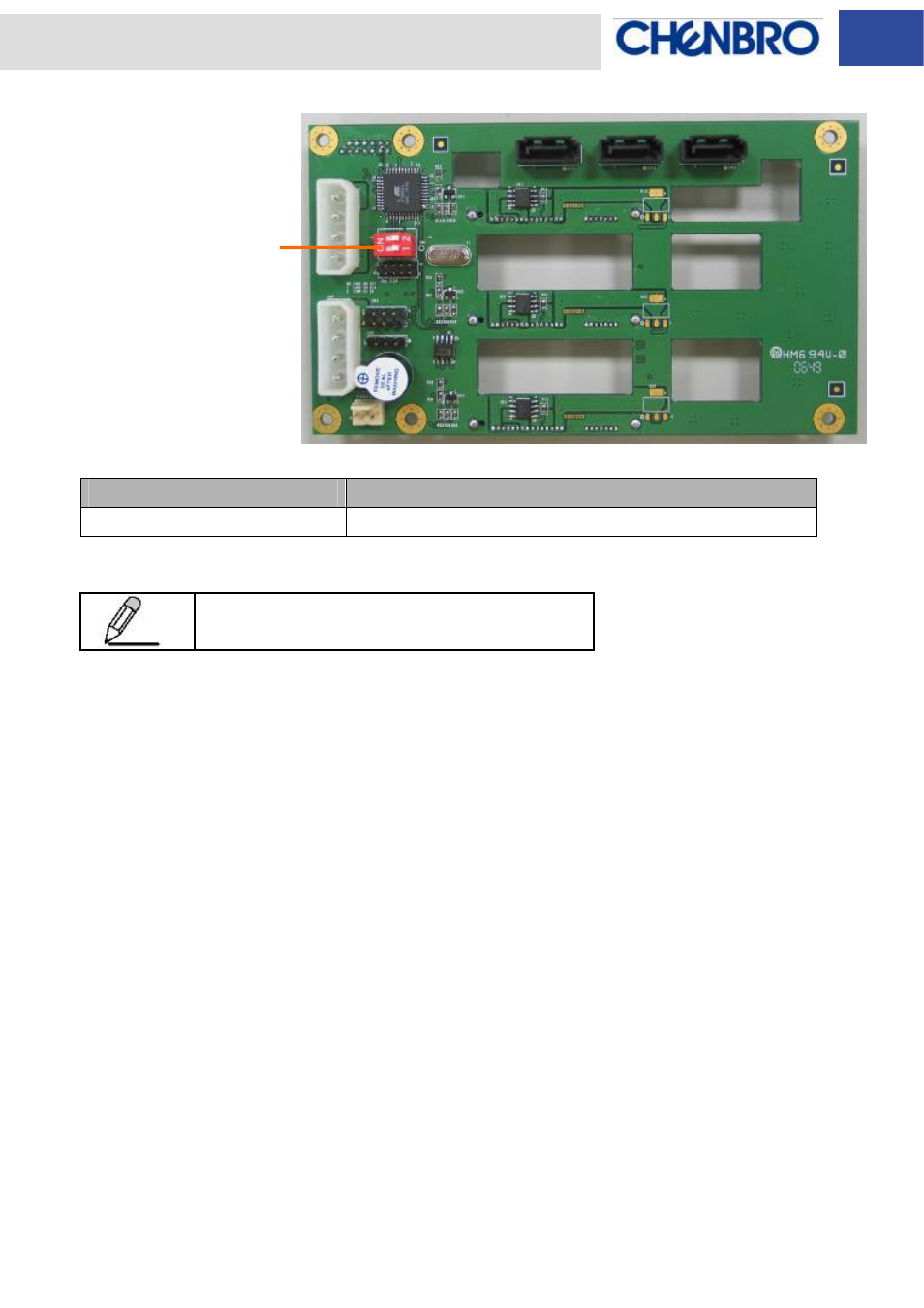 Rear view – cover removed | Chenbro SK32303 Installation Guide with 3Gb/s SATA/SAS Backplane - Manual User Manual | Page 11 / 17
