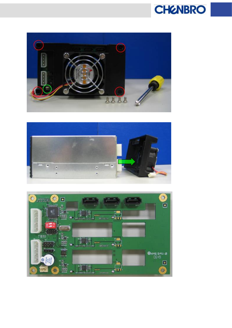 Remove rear cover | Chenbro SK32303 Installation Guide with 3Gb/s SATA/SAS Backplane - Manual User Manual | Page 16 / 17