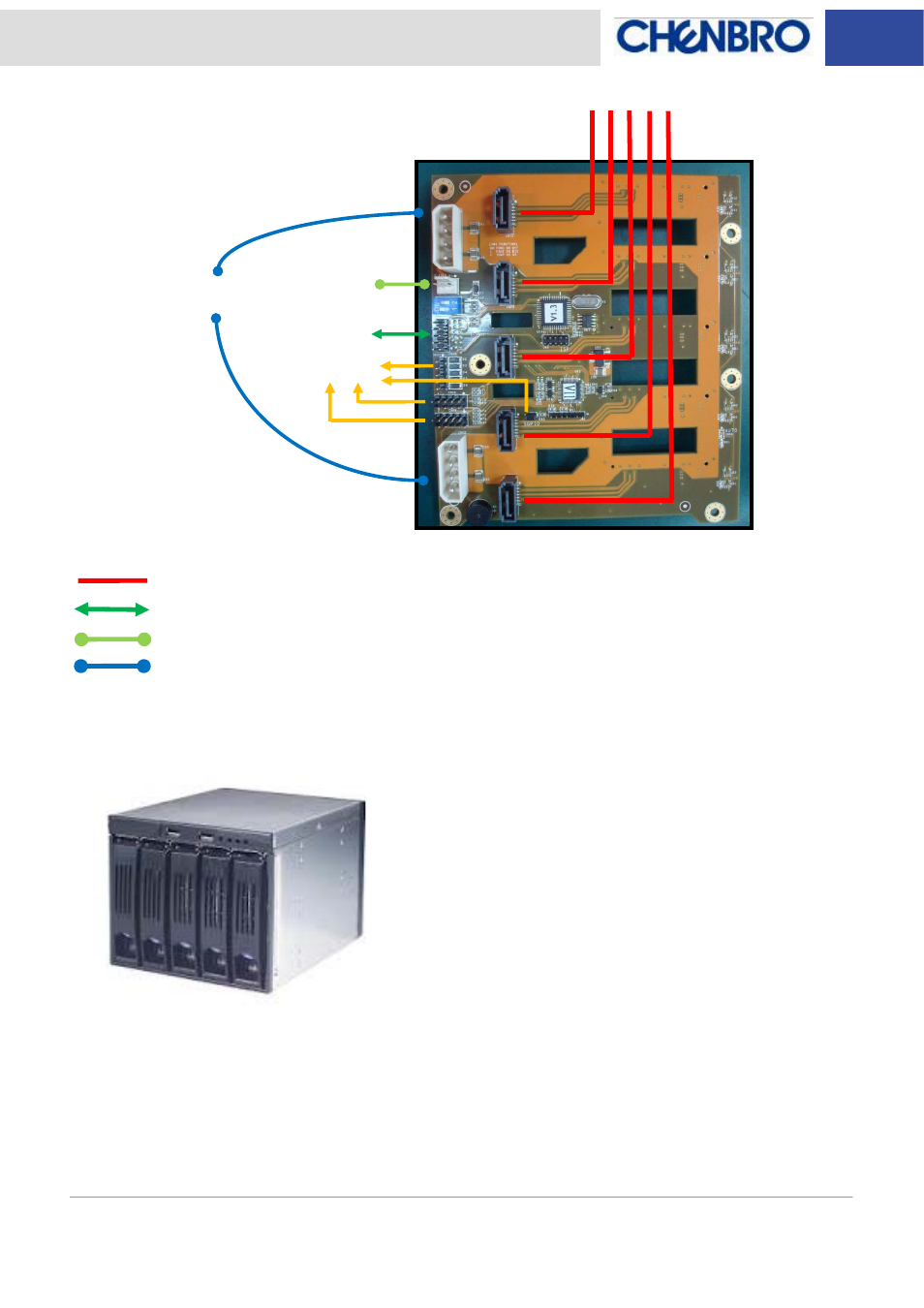 Chenbro SK33502 6Gb/s 5-port 3.5 SATA/SAS Backplane for SK33502 - Manual User Manual | Page 10 / 10