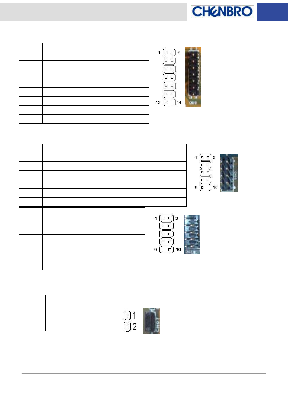 Chenbro SK33502 6Gb/s 5-port 3.5 SATA/SAS Backplane for SK33502 - Manual User Manual | Page 7 / 10