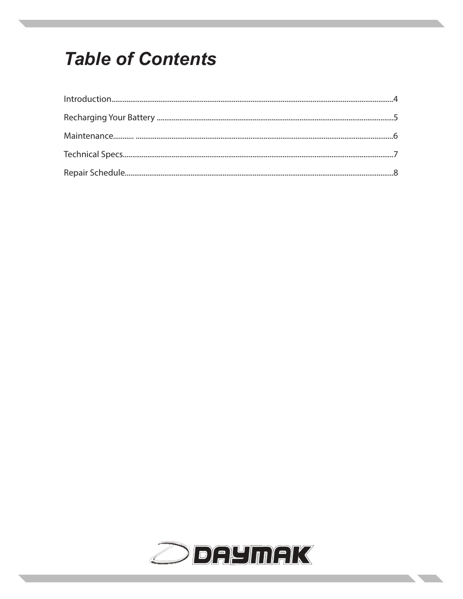 Daymak Florence User Manual | Page 3 / 8