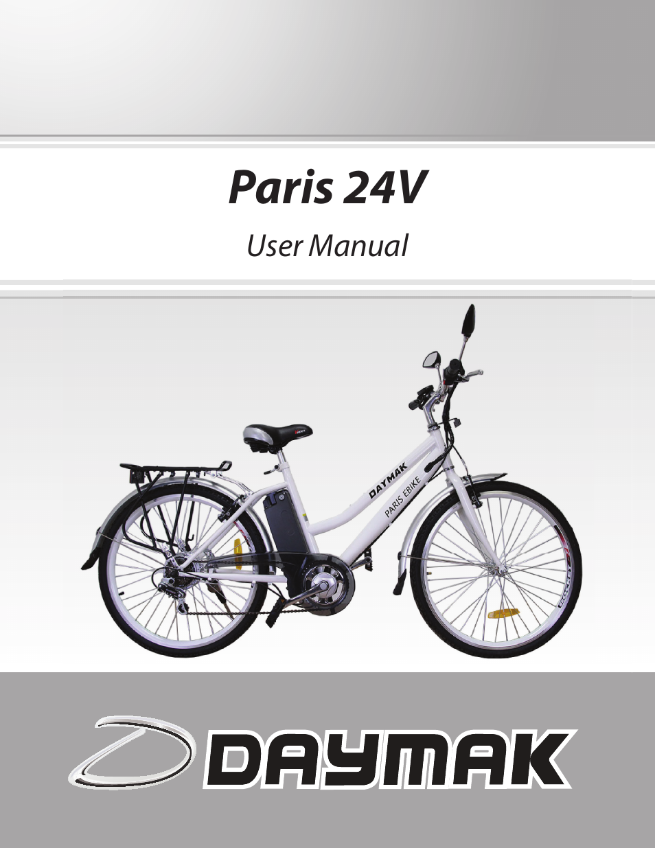 Daymak Paris 24V User Manual | 8 pages