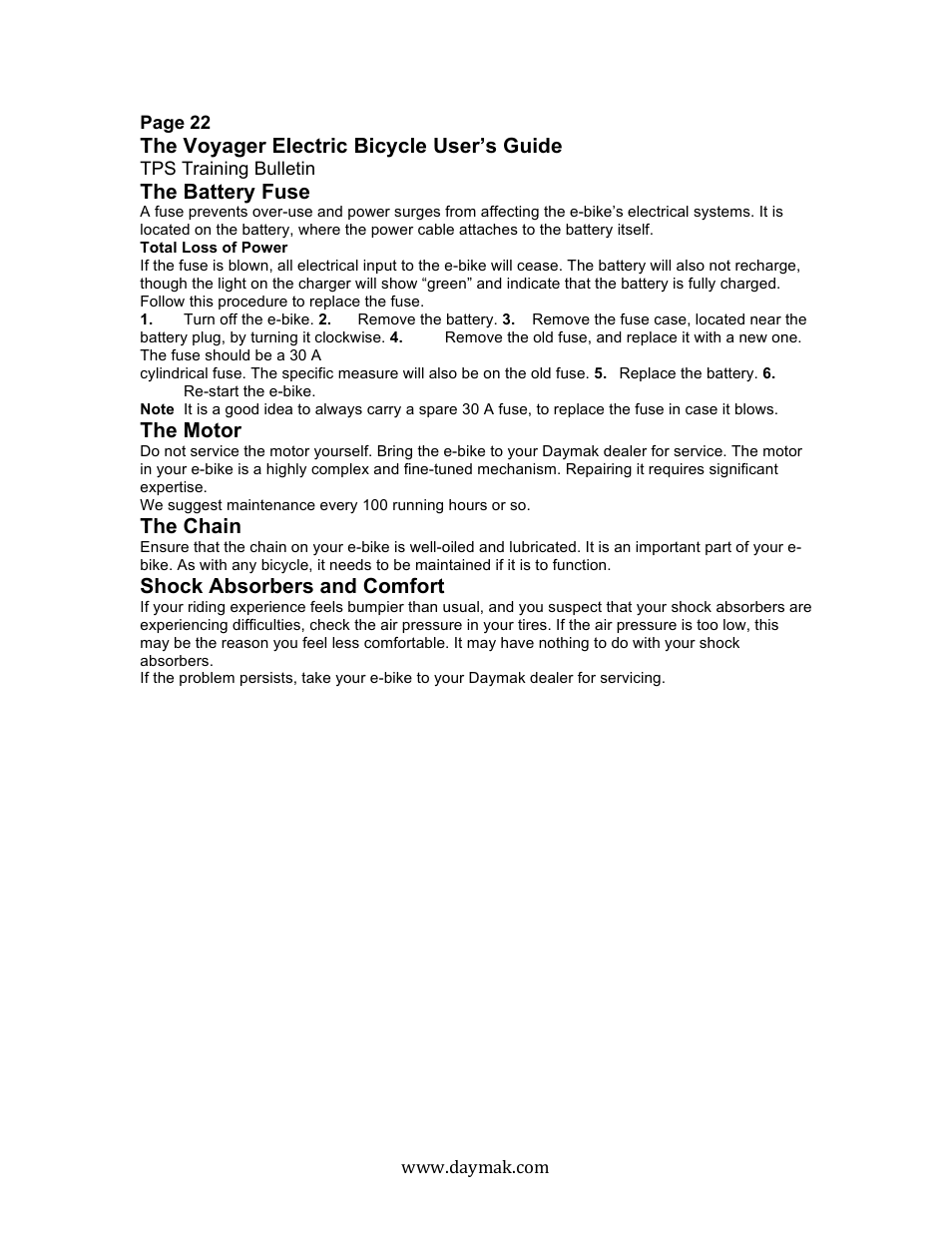 Daymak Voyager User Manual | Page 21 / 25