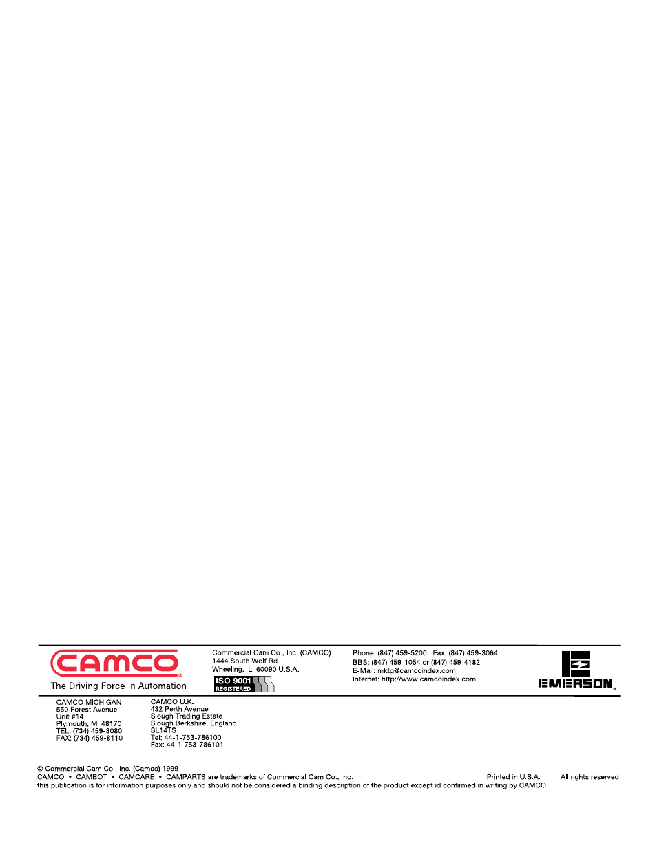 DE-STA-CO 80RGD/RGS User Manual | Page 18 / 18