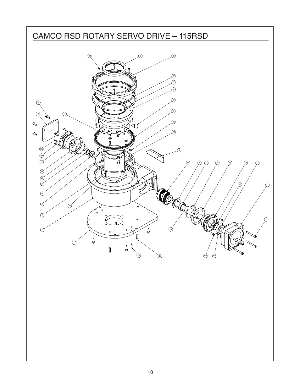 Camco rsd rotary servo drive – 115rsd | DE-STA-CO 115RSD User Manual | Page 11 / 16