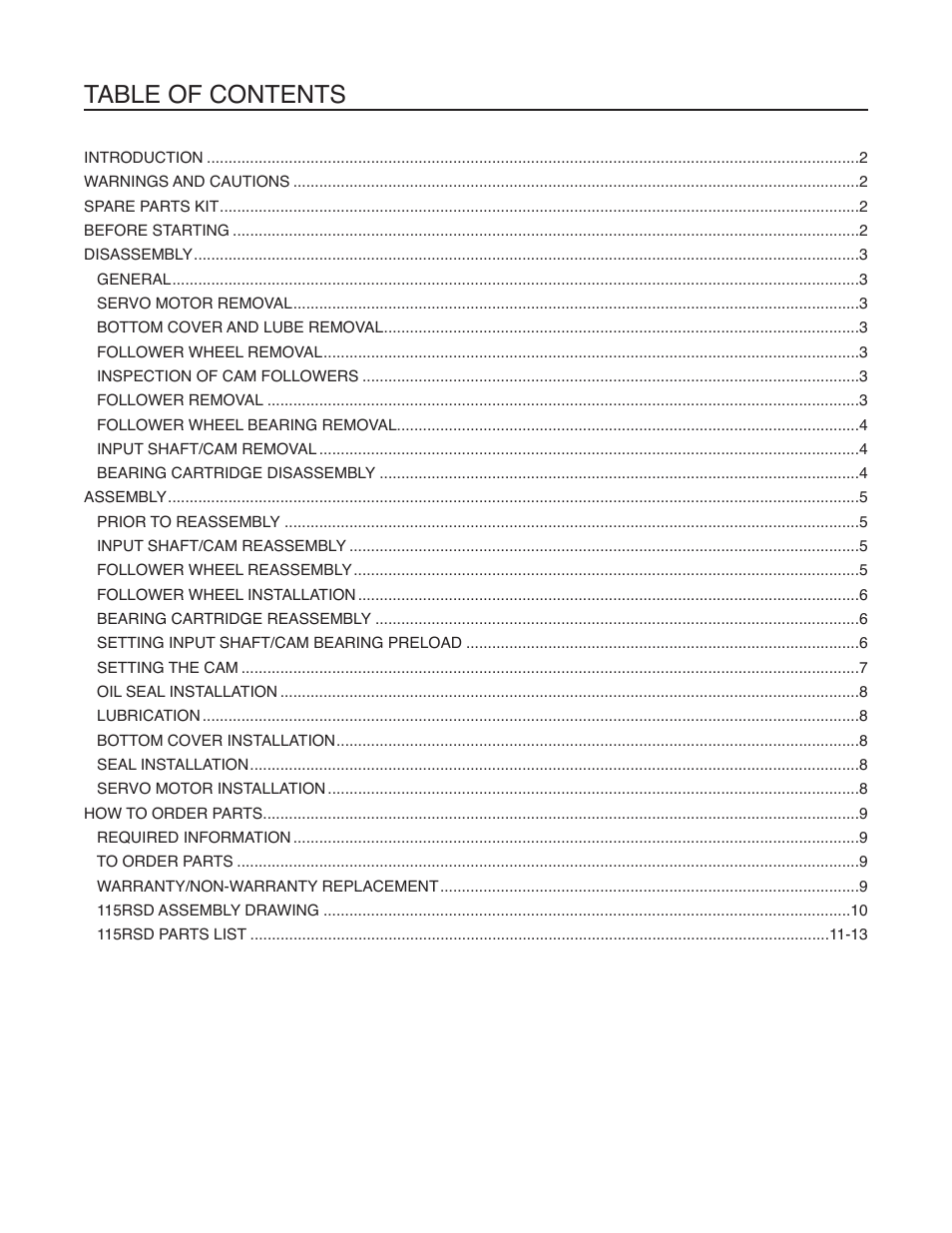 DE-STA-CO 115RSD User Manual | Page 2 / 16