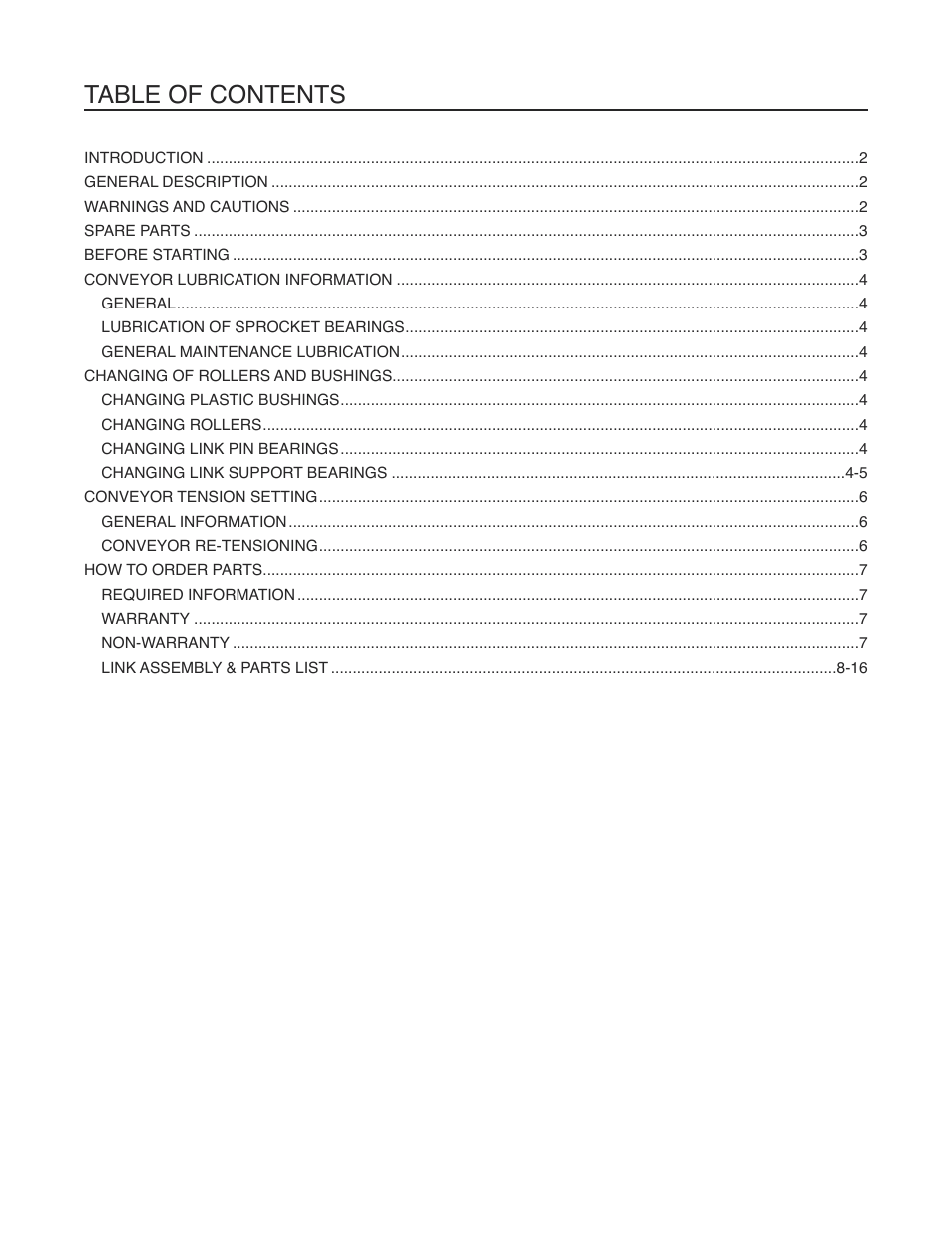 DE-STA-CO Rite-Link Conveyors 75mm, 115mm and 150mm LINKS User Manual | Page 2 / 20