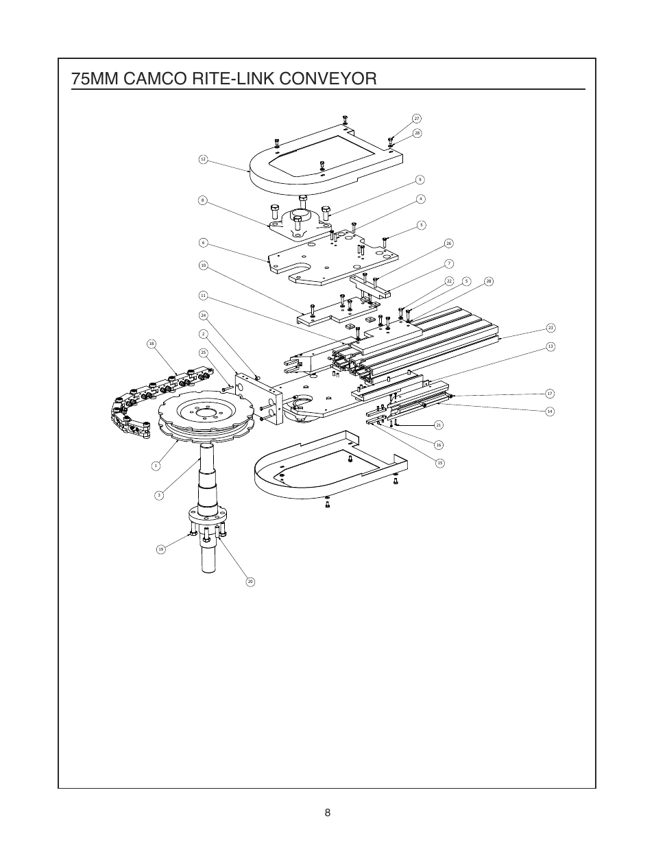 75mm camco rite-link conveyor | DE-STA-CO Rite-Link Conveyors 75mm, 115mm and 150mm LINKS User Manual | Page 9 / 20