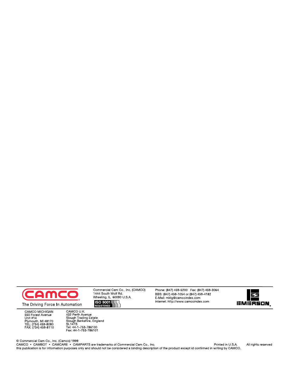 DE-STA-CO Precision Link Conveyors 1.5, 3.0, 4.5, 6.0 Table Top; 6.0, 9.0 Heavy Duty User Manual | Page 18 / 18