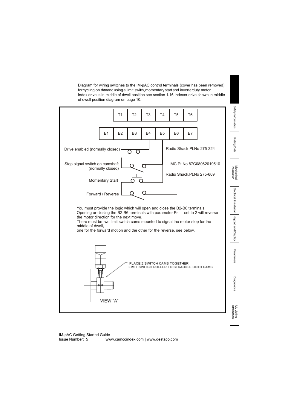 26 drive wiring for a motor reversing application, Drive wiring for a motor reversing application | DE-STA-CO IM-pAC AC Drive Getting Started Guide User Manual | Page 27 / 72