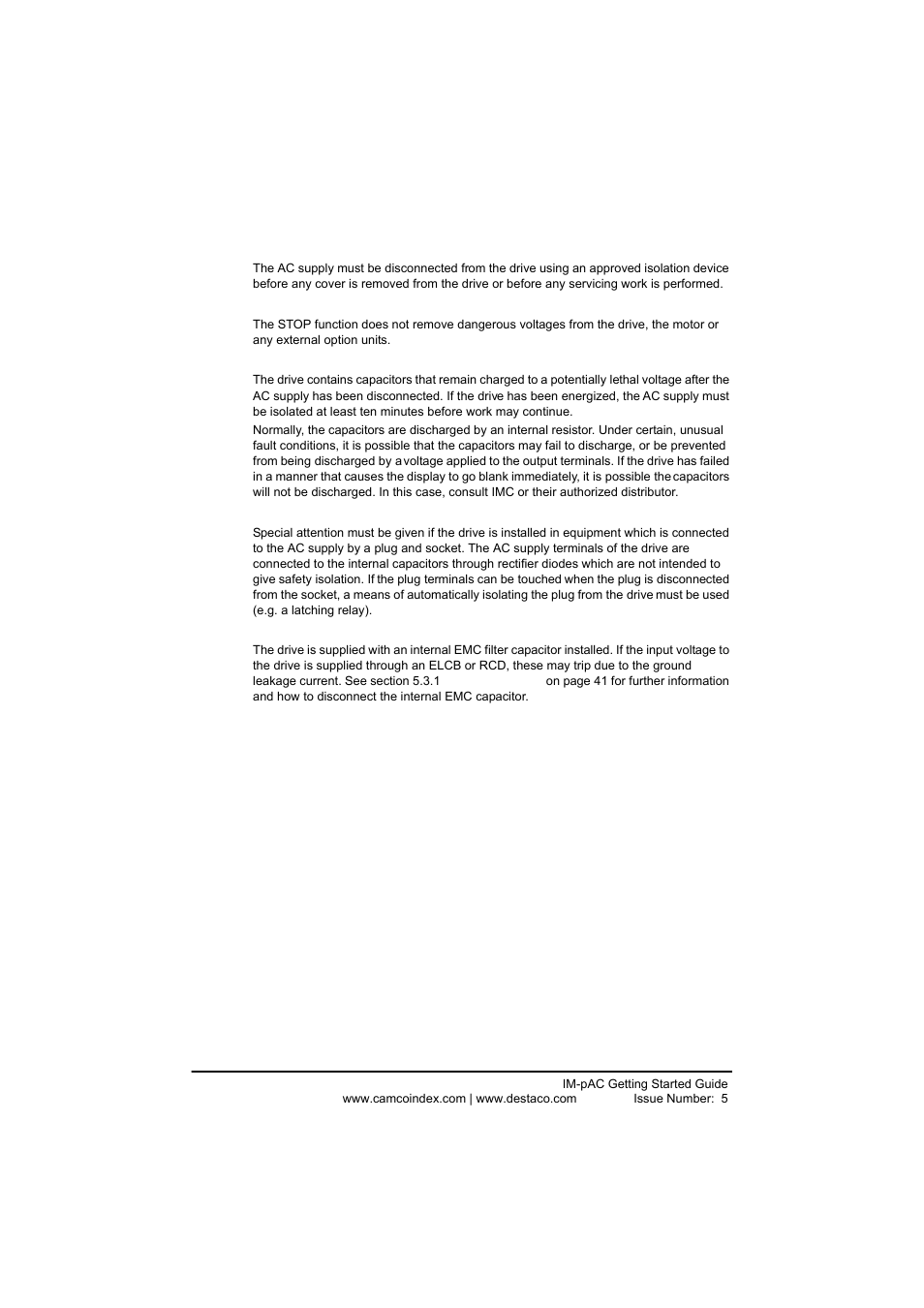 DE-STA-CO IM-pAC AC Drive Getting Started Guide User Manual | Page 34 / 72