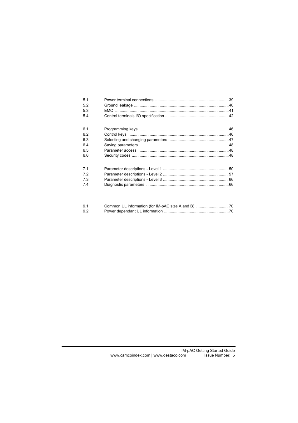 DE-STA-CO IM-pAC AC Drive Getting Started Guide User Manual | Page 4 / 72