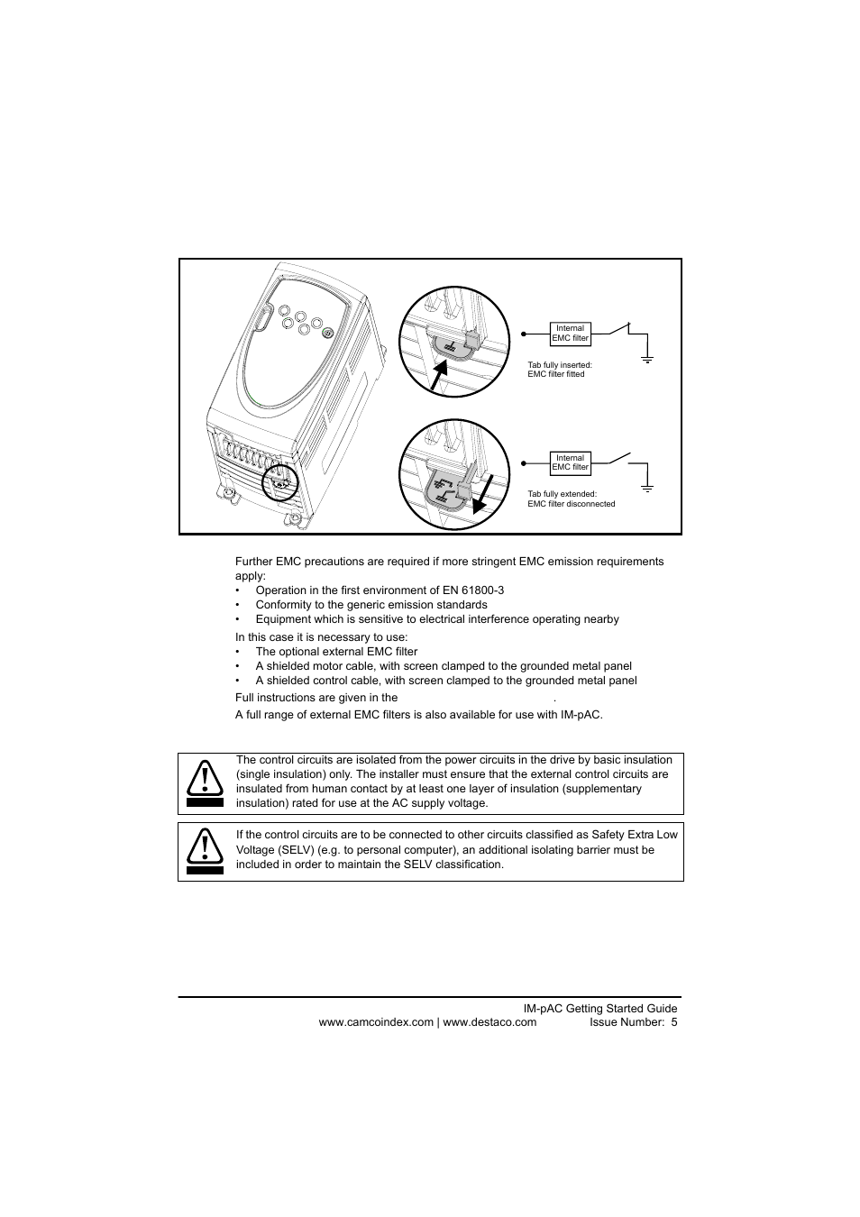 4 control terminals i/o specification, Control terminals i/o specification | DE-STA-CO IM-pAC AC Drive Getting Started Guide User Manual | Page 42 / 72