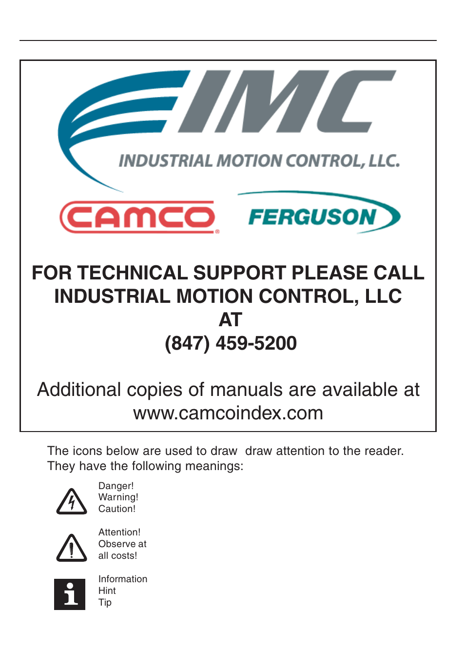 DE-STA-CO F5-B AC Inverter Drive User Manual | Page 2 / 56