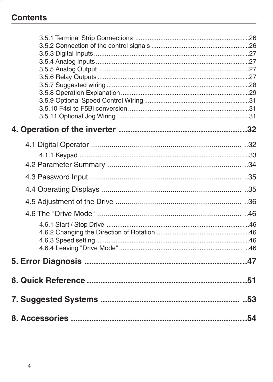 DE-STA-CO F5-B AC Inverter Drive User Manual | Page 4 / 56