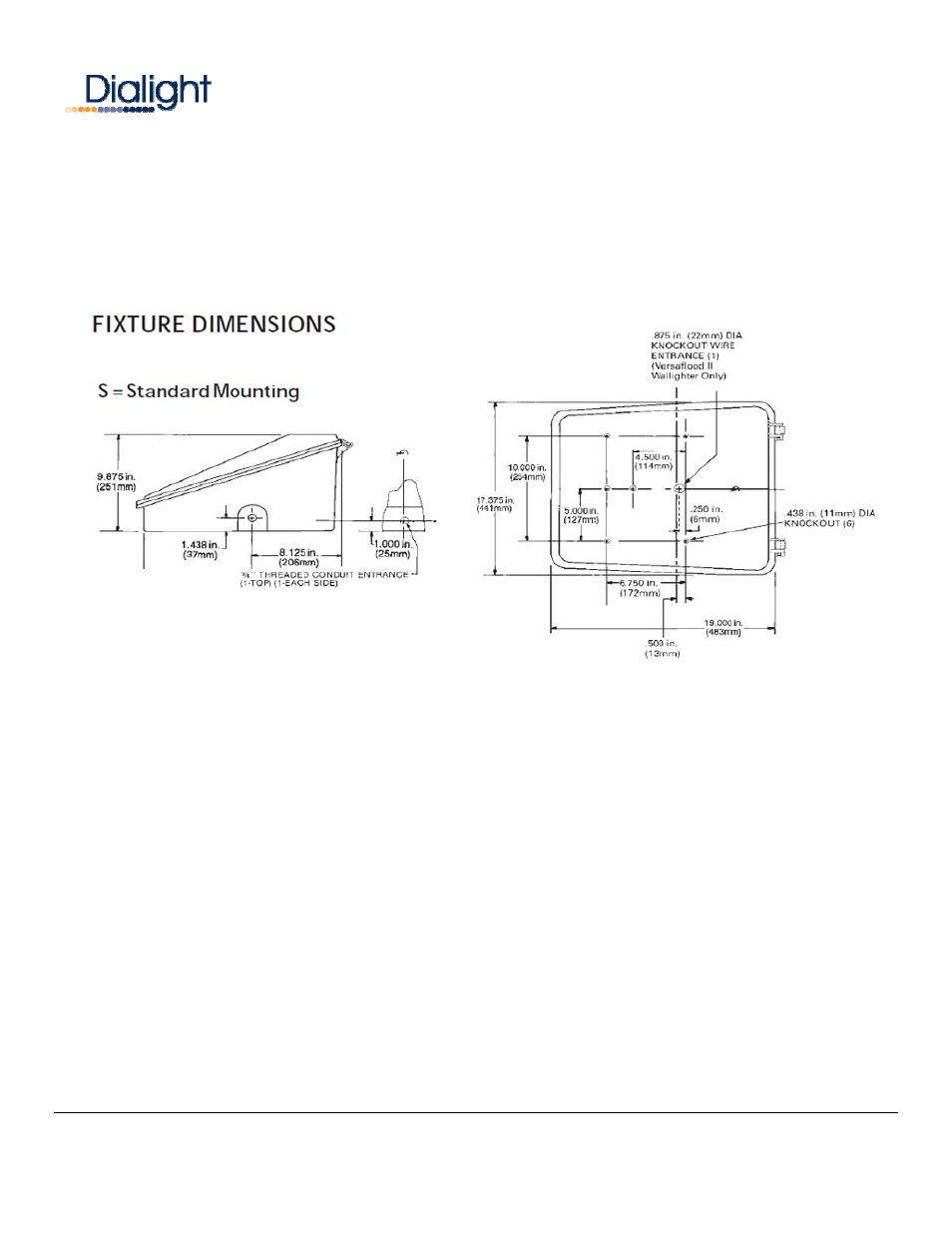 Dialight RS5C4K-G StreetSense LED Roadway Sign Light GE Retro-Fit User Manual | Page 3 / 8