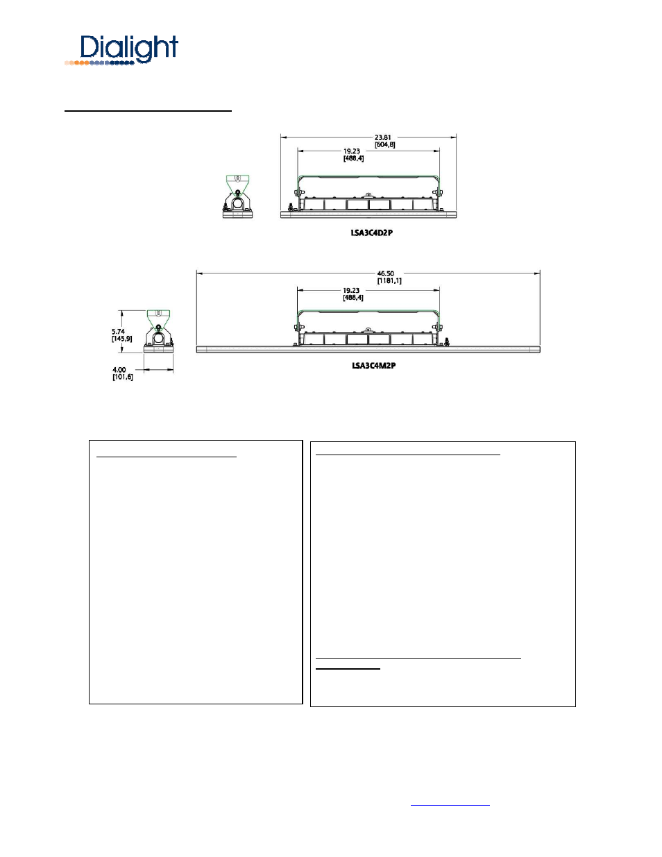 Dialight SafeSite LED Linear - ATEX/IECEx User Manual | Page 3 / 6