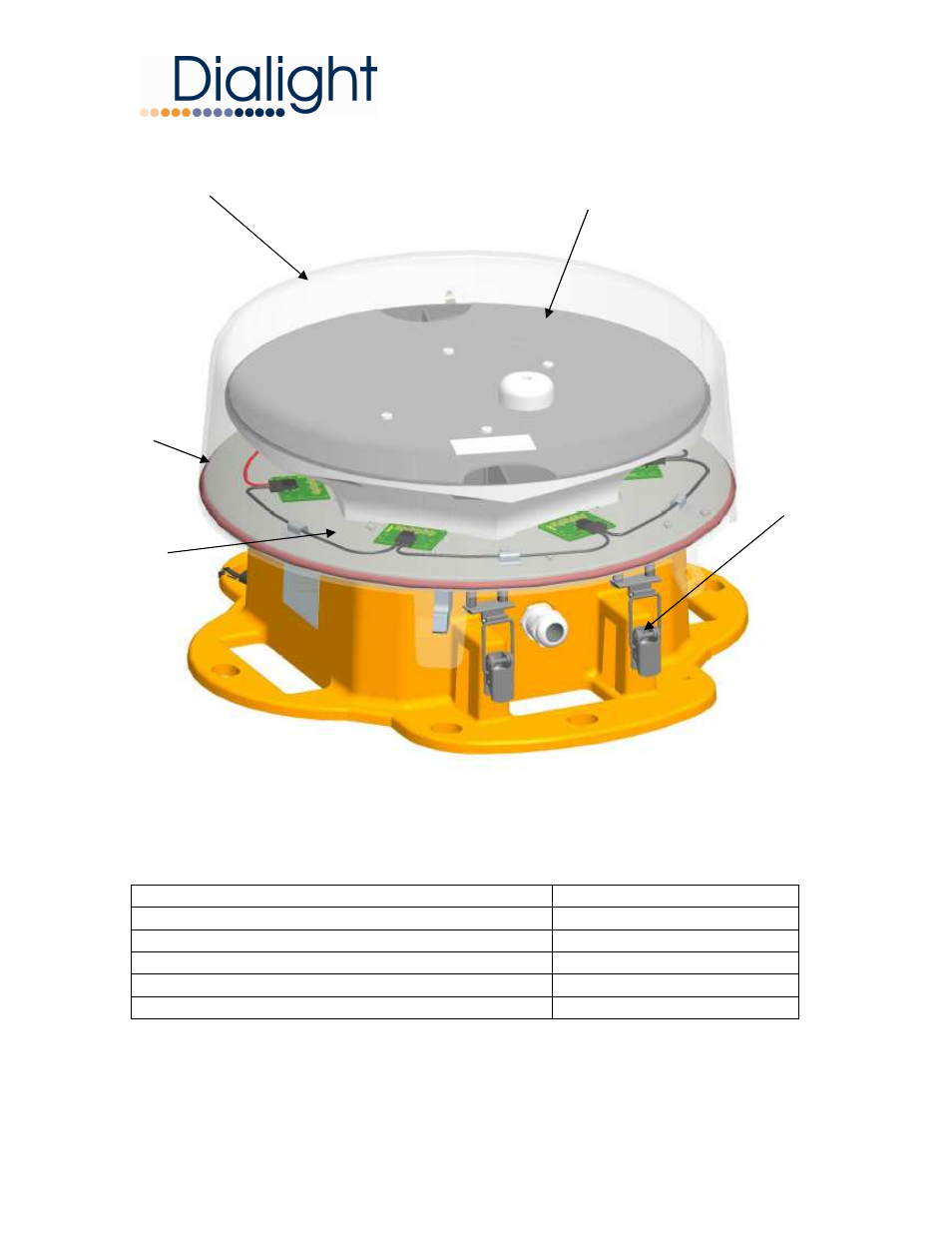 Dialight SafeSite L-864 Red LED Class I, Div 2 Medium Intensity Beacon User Manual | Page 8 / 13