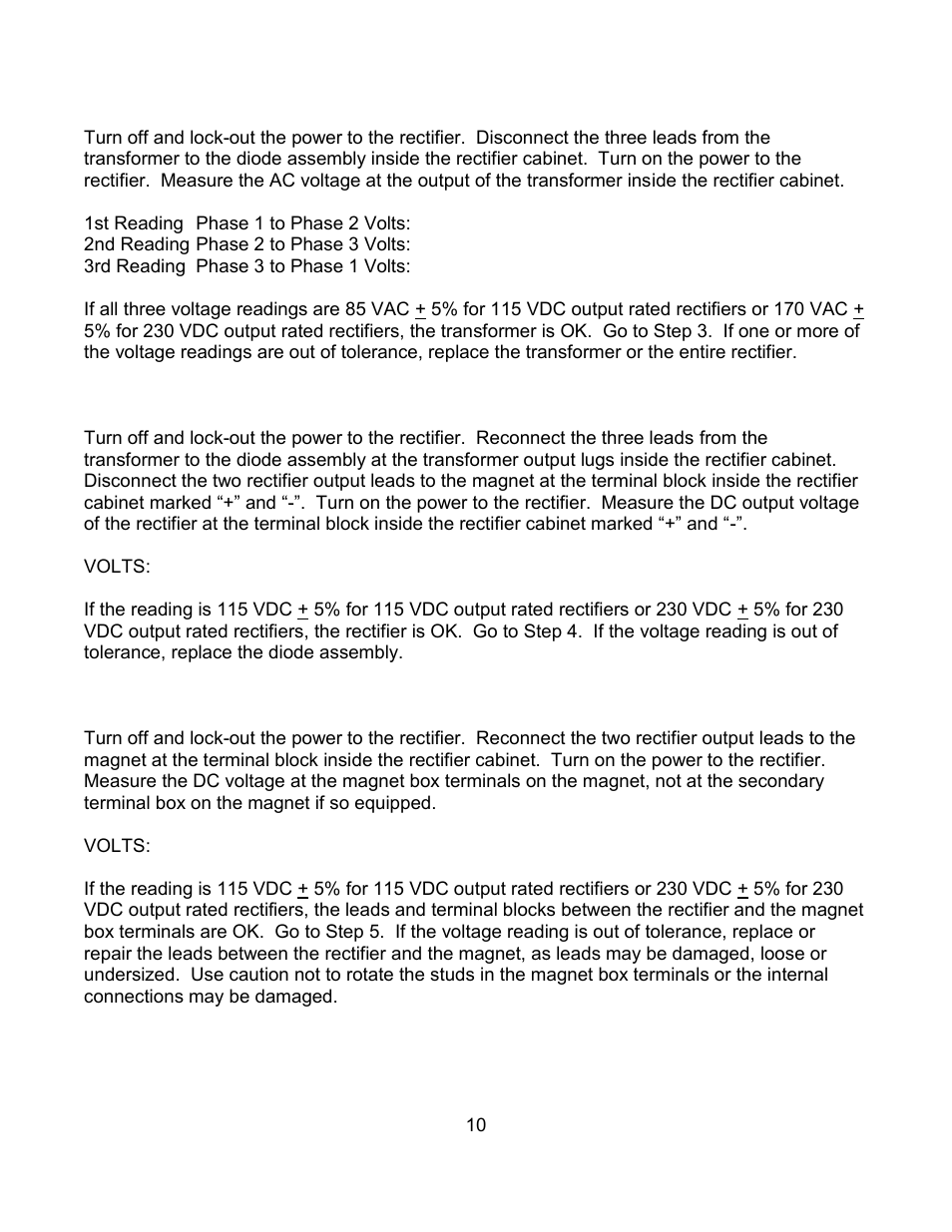 Dings Magnetic Group Stationary Electro Overhead Magnets User Manual | Page 12 / 14