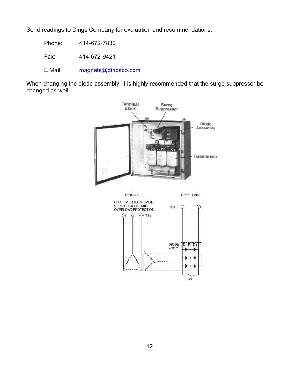 Dings Magnetic Group Stationary Electro Overhead Magnets User Manual | Page 14 / 14