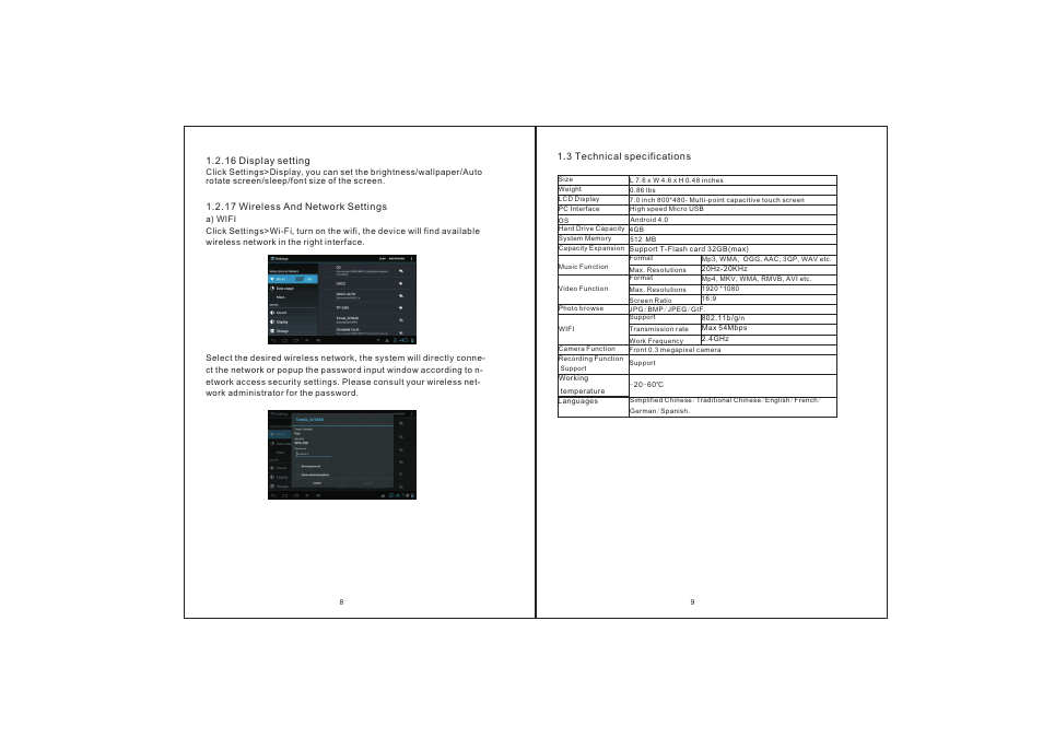 Envizen V700NA User Manual | Page 7 / 8