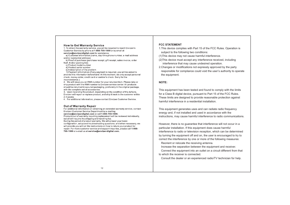 Envizen EM63 User Manual | Page 9 / 9