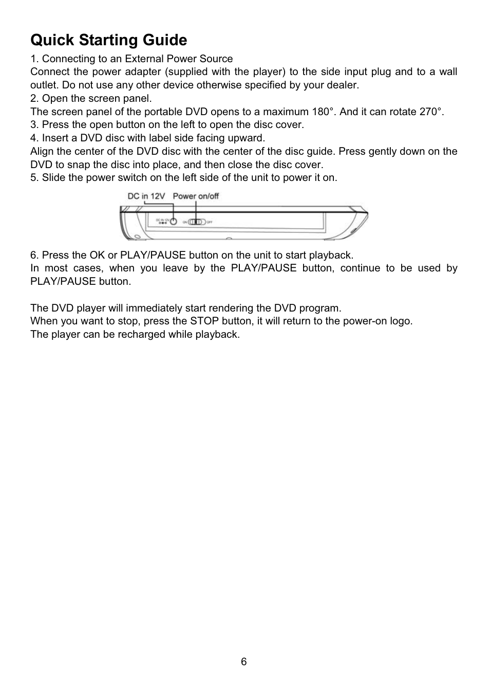 Quick starting guide | Envizen BDP-M1061 User Manual User Manual | Page 7 / 24