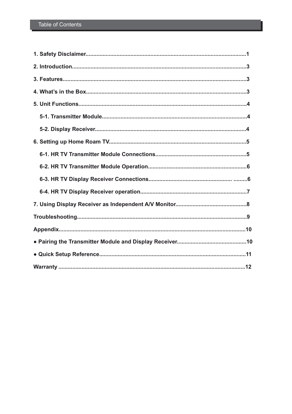 Envizen HR701 User Manual | Page 2 / 15
