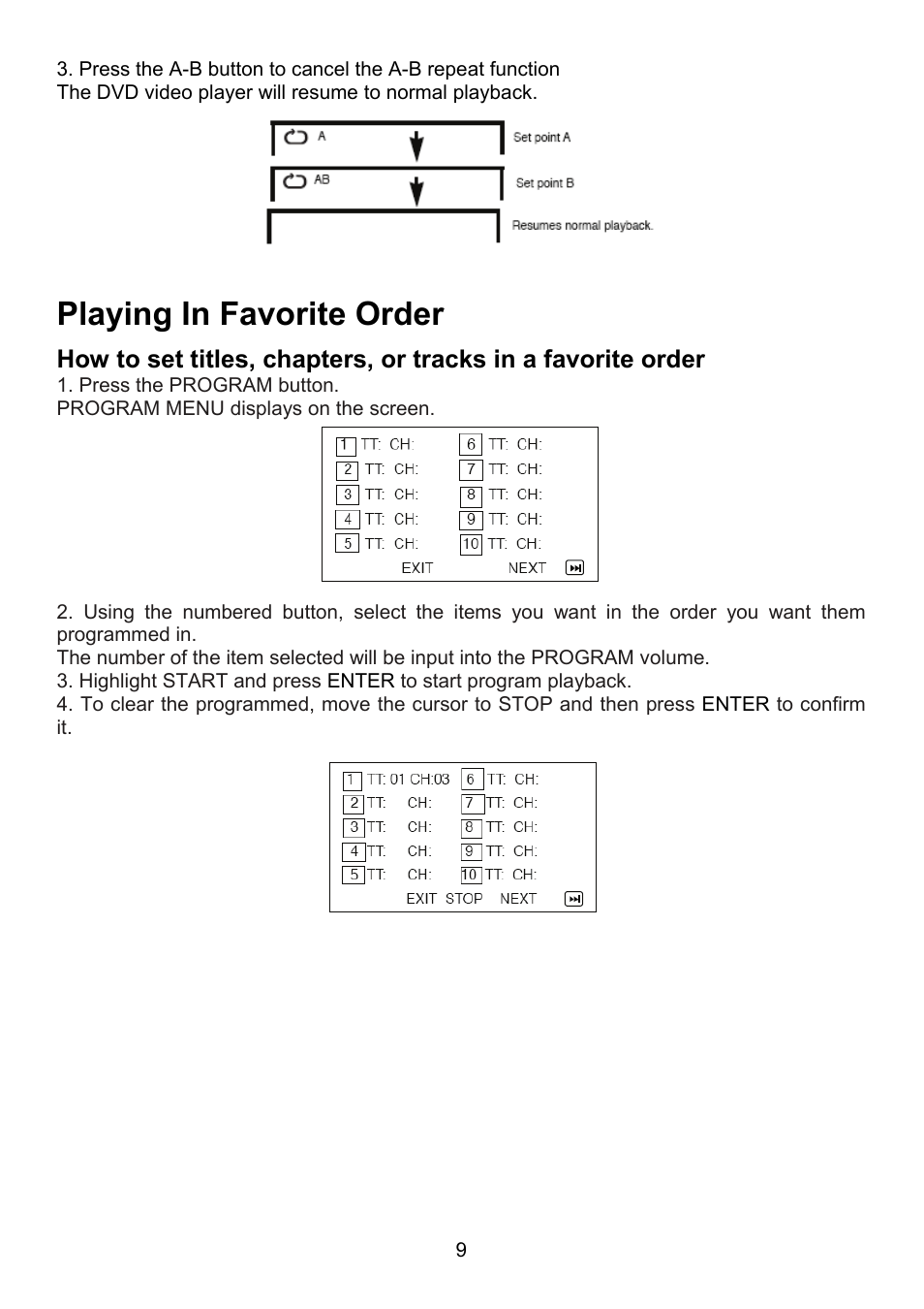 Playing in favorite order | Envizen MDP1008 User Manual User Manual | Page 10 / 15
