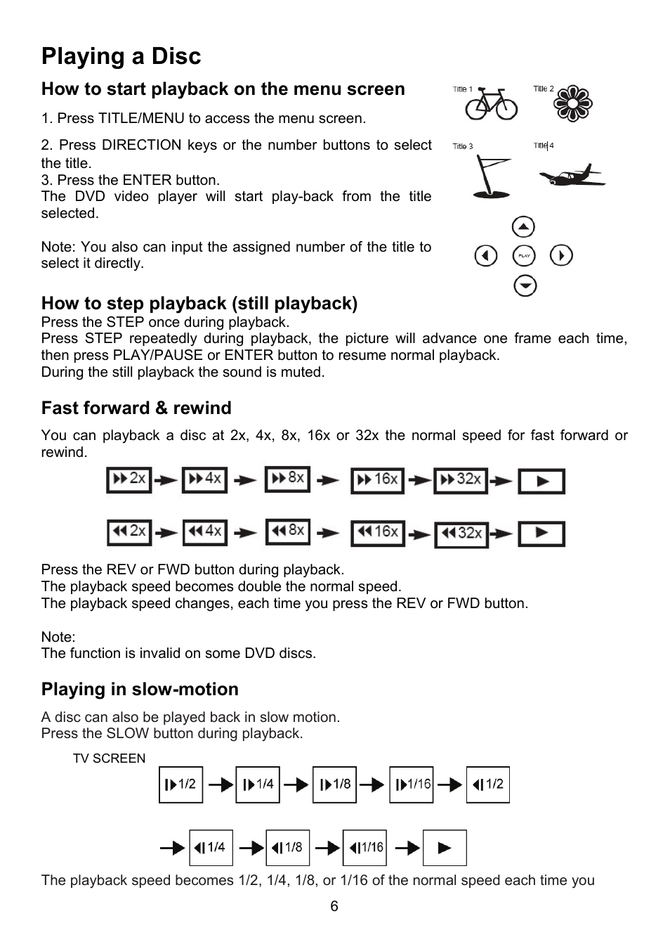 Playing a disc | Envizen MDP1008 User Manual User Manual | Page 7 / 15