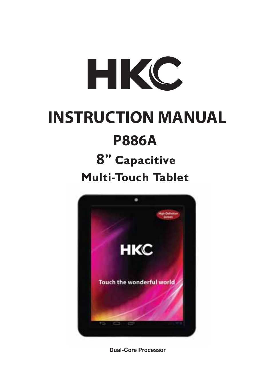 HKC P886A User Manual | 20 pages