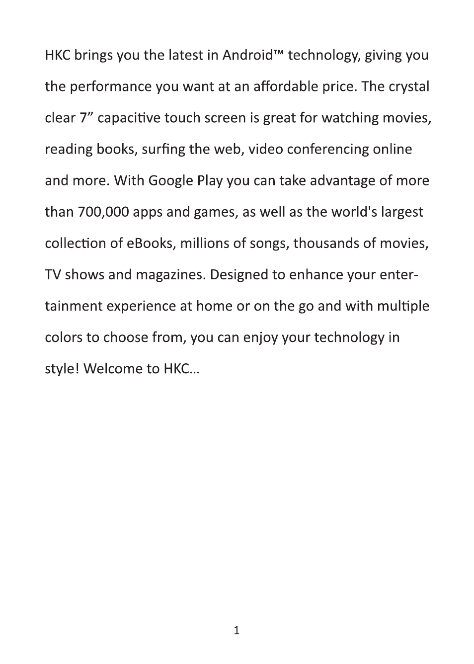 HKC P778A User Manual | Page 2 / 20