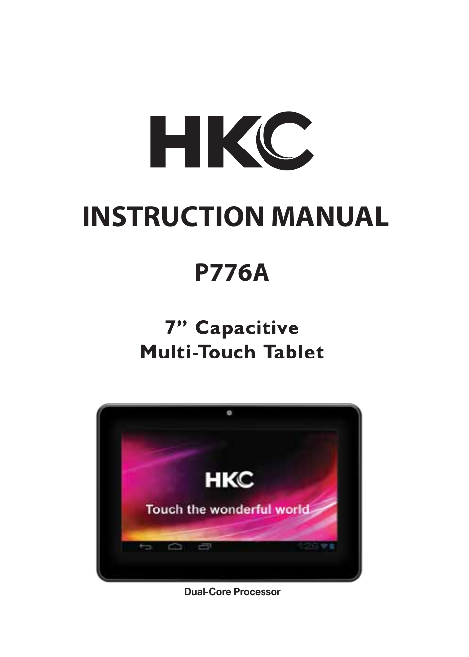 HKC P776A User Manual | 20 pages