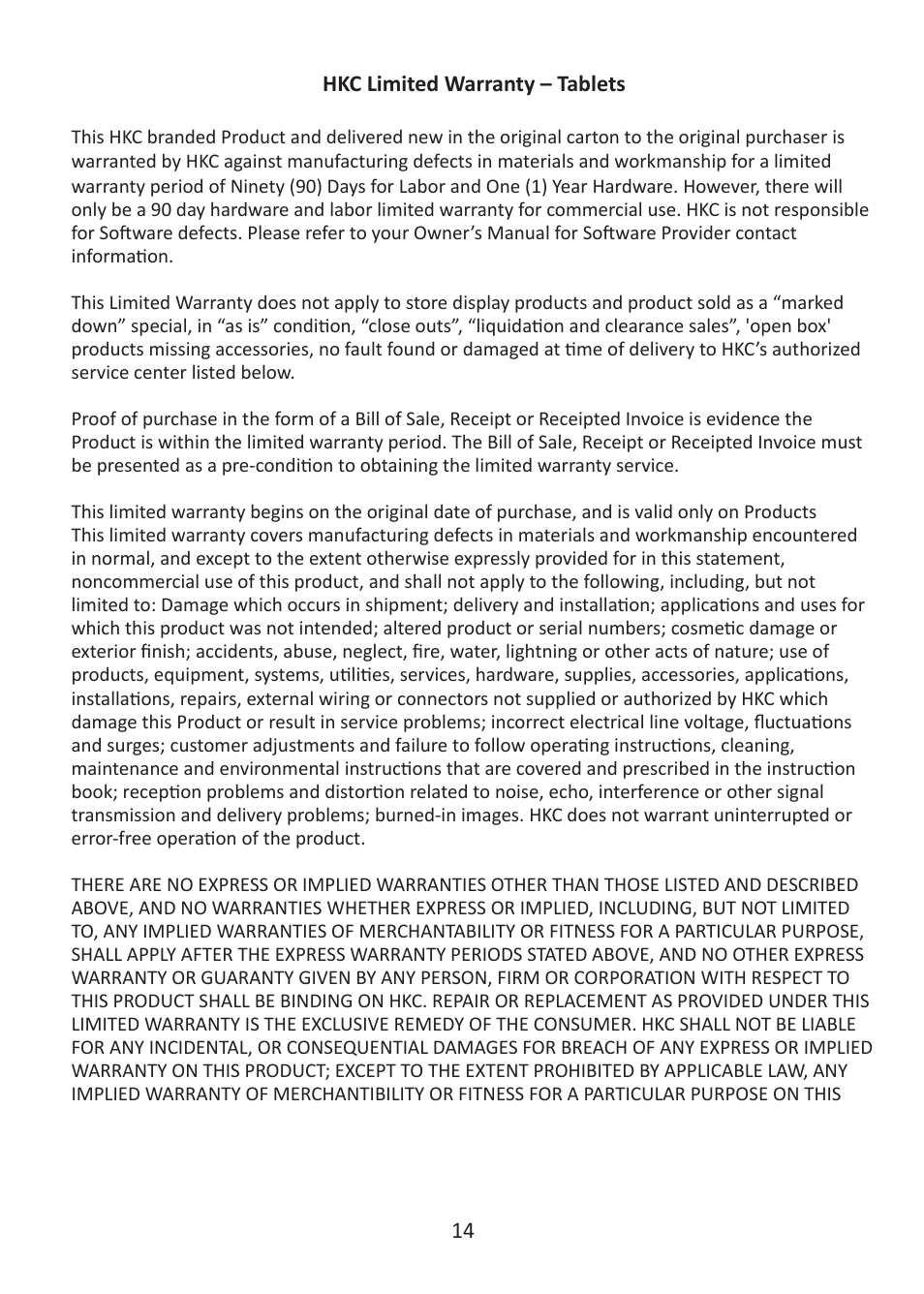 HKC P776A User Manual | Page 16 / 20