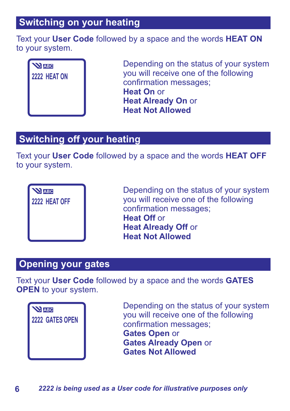 HKC security GSM-P User Manual | Page 6 / 7