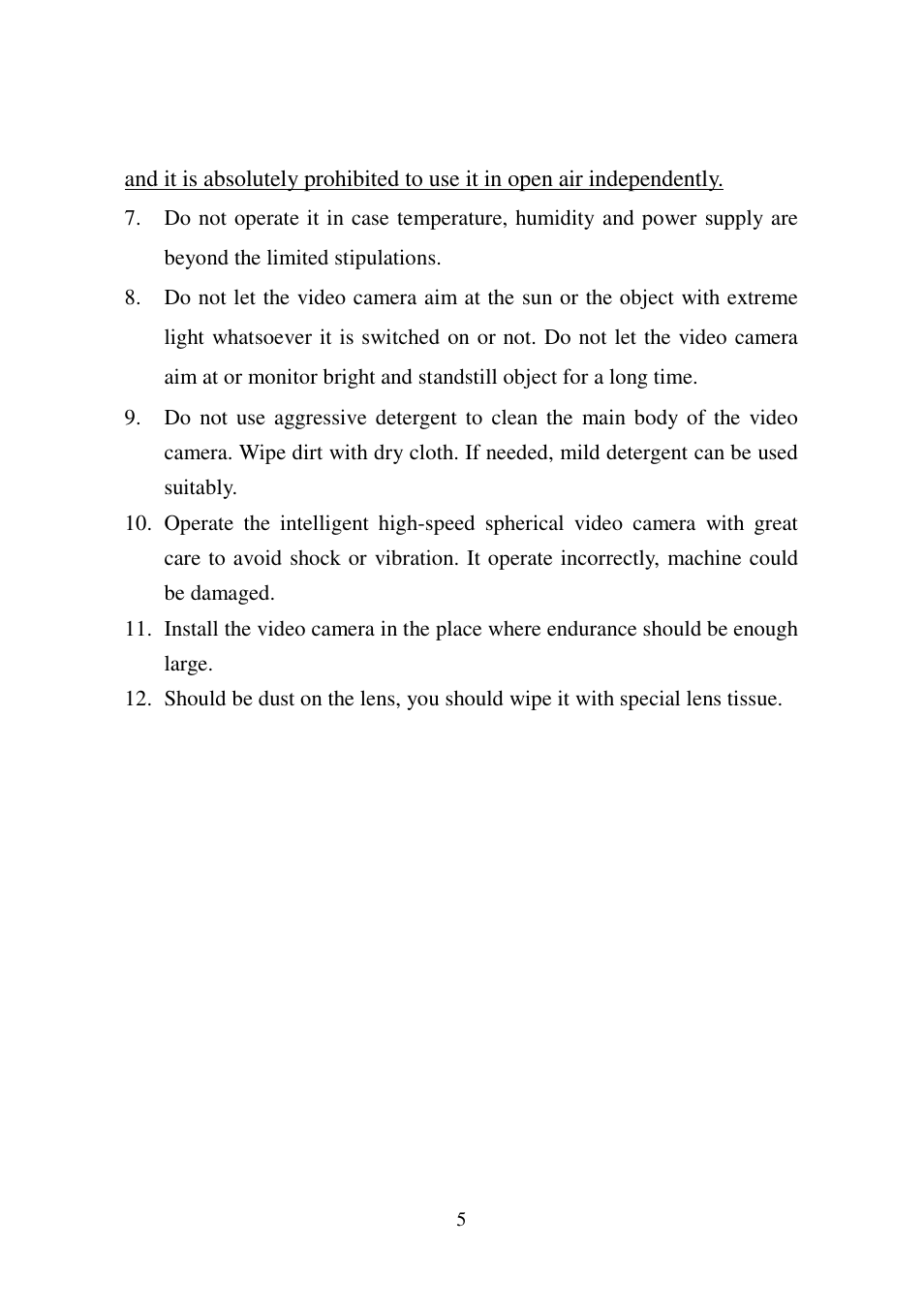 I-View SDCI-220 Indoor Speed dome User Manual | Page 5 / 19