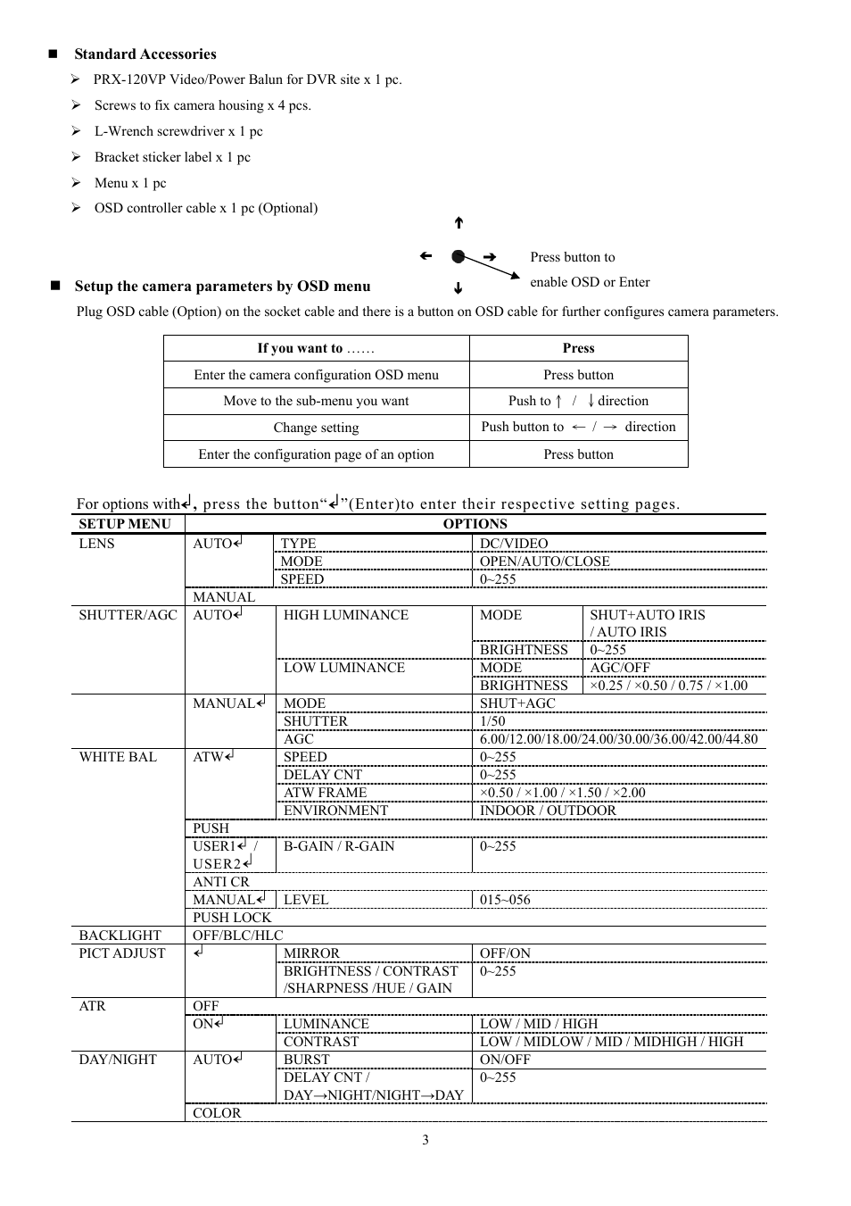 I-View IR-650836-F80 IR Bullet Waterproof UTP Camera User Manual | Page 3 / 4