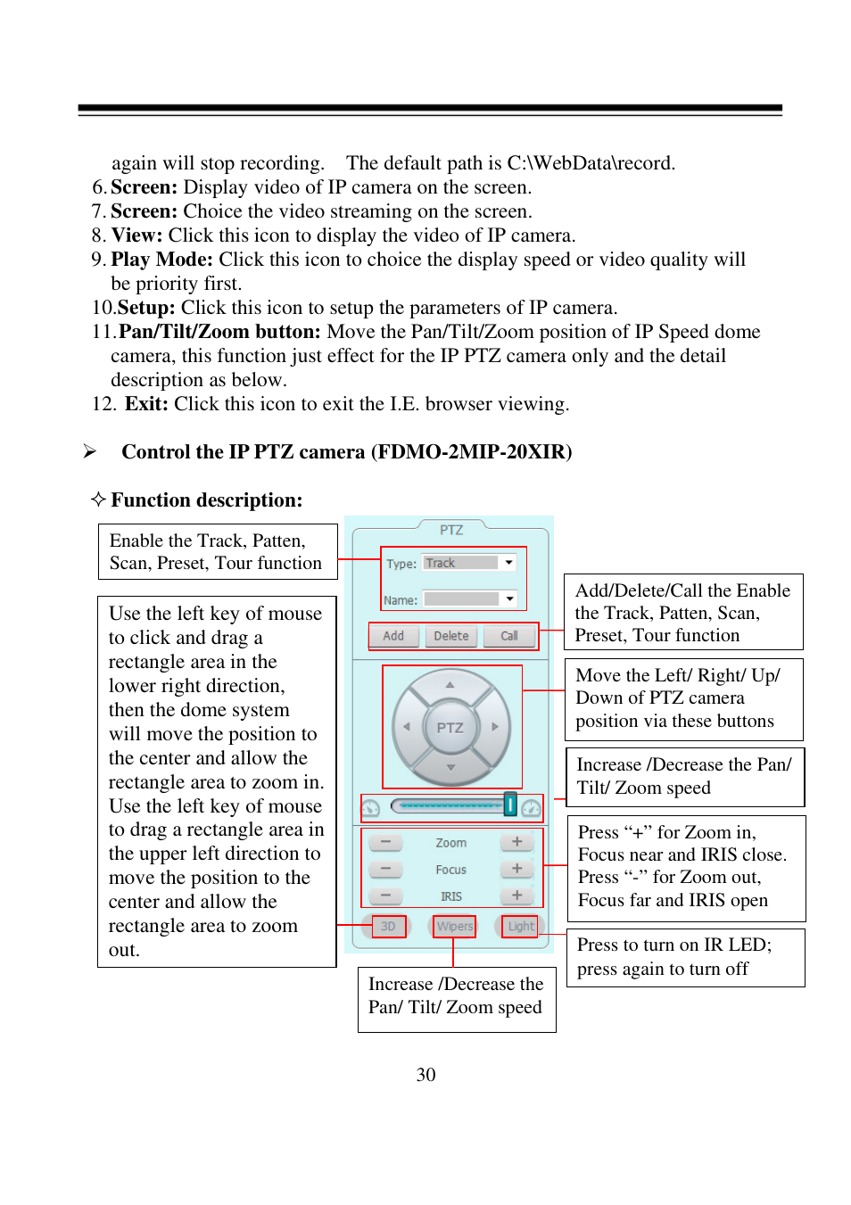 I-View FDMO-2MIP-20XIR IP SpeedDome Network Camera User Manual | Page 31 / 90
