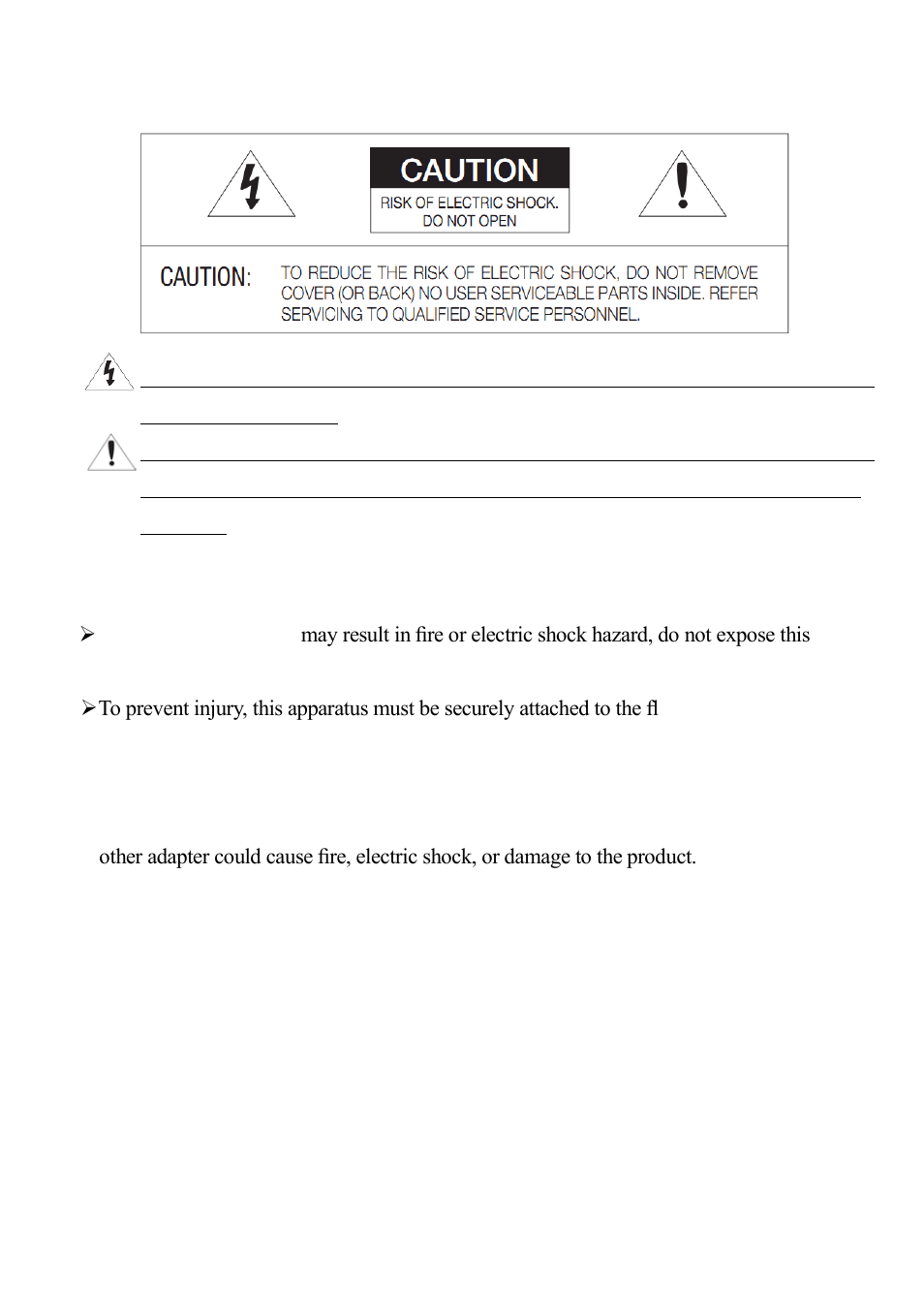 Safety information | I-View EC-2MIPN 2-Megapixels Day/Night Box IP Camera User Manual | Page 2 / 37