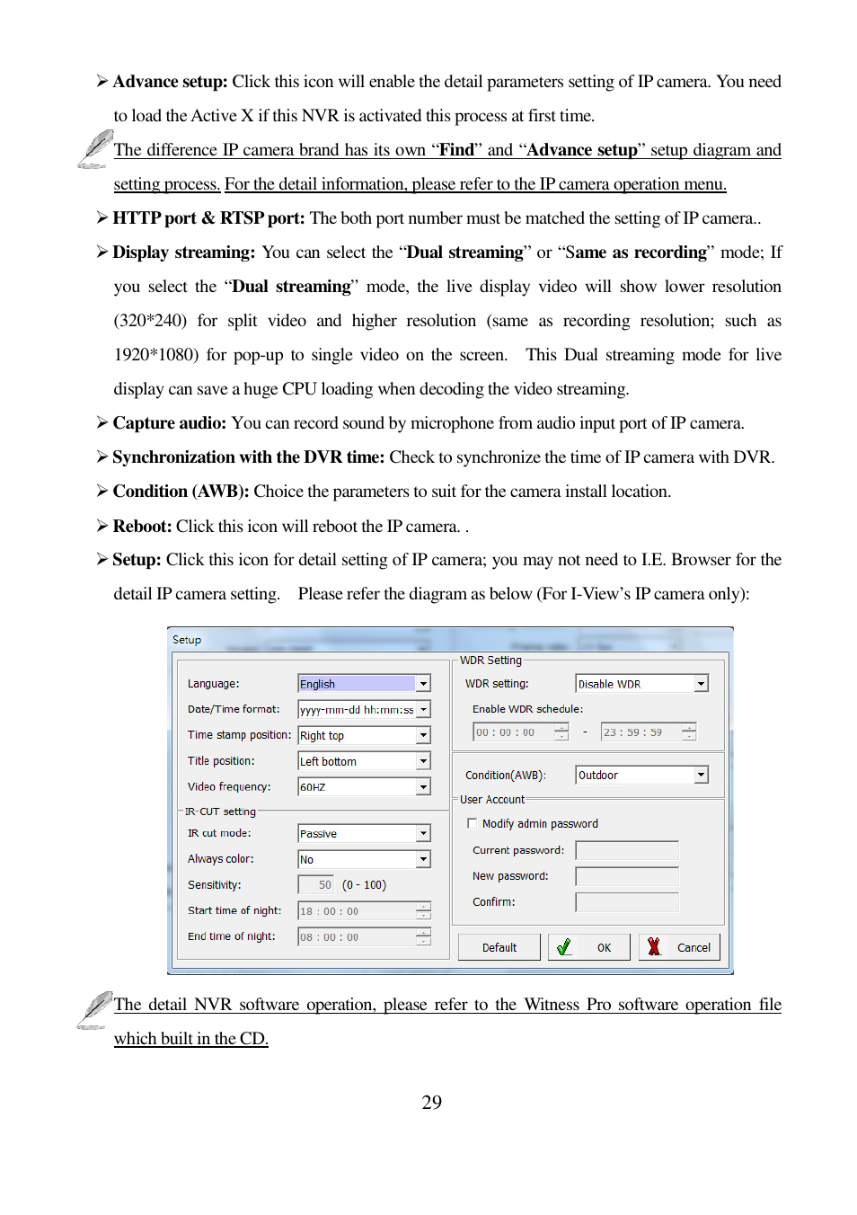 I-View DM-5MIPN30 5-Megapixels IR Vandal Proof Dome IP Camera User Manual | Page 29 / 57