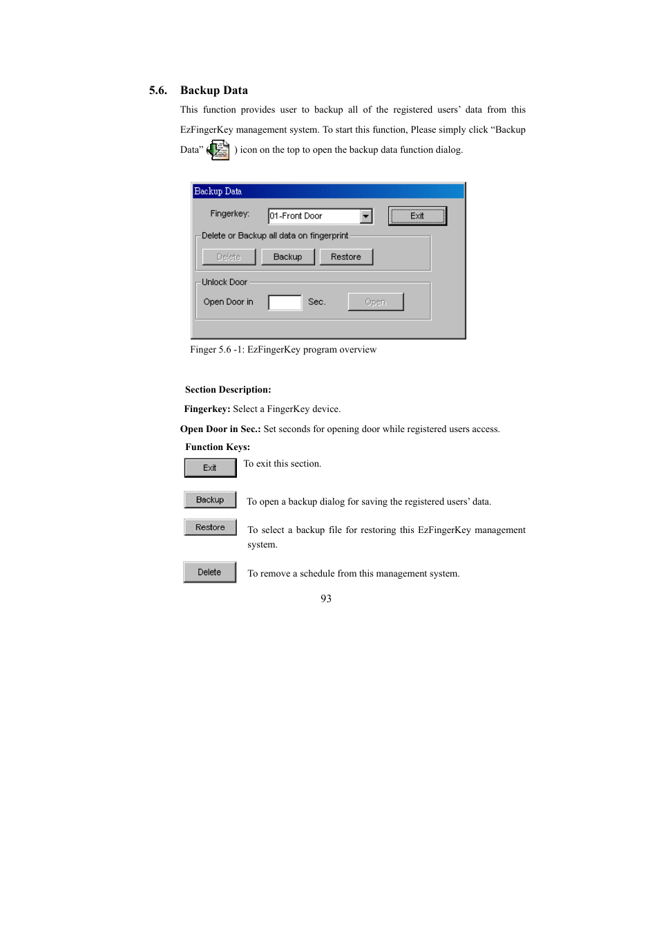 I-View FAC – 500 FingerKey Access Controller DVR User Manual | Page 94 / 103